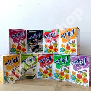 MINIM 12-nutrijel Nutrijell cokelat nutrijel leci 10gr kecil nutrijel cokelat nutrijel melon leci jambu biji jeruk mangga kelapa muda nutrijell cincau