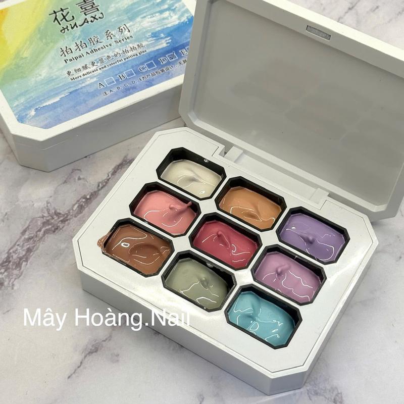  Sơn nén dặm Ombre sét 9 màu HUAXI Gel vẽ omber Shop Mây Nail 