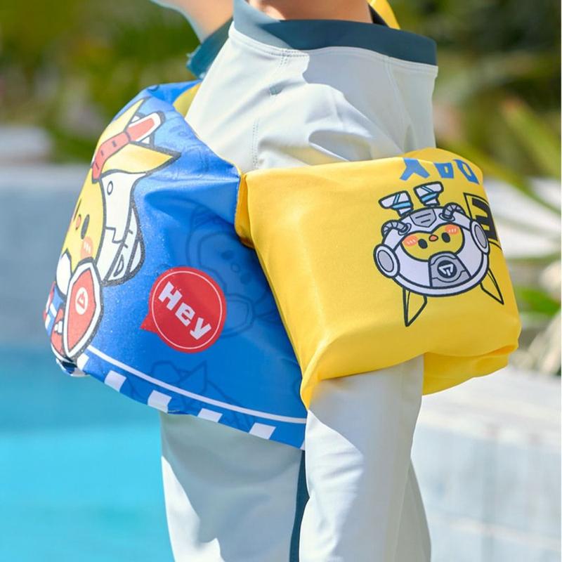 Product Introduction of ZISHIYAO Swimming Pool Floats Not Falling Off Child Float Arm Sleeve Anti Rollover Adjustable Child Buoyancy Vest Cartoon Stable Swimming Vest Summer 15