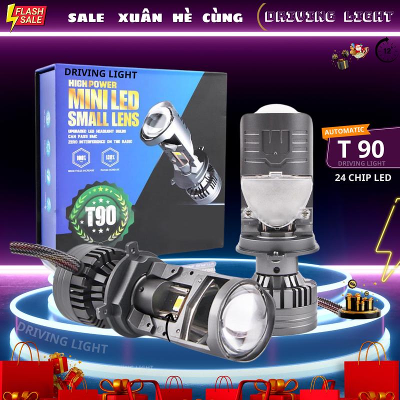 GIÁ LẺ 1 BÓNG Led T90-24 CHIP LED Bản Nâng Cấp Siêu Sáng Trong Phân Khúc Bi Cầu Mini Titan led,đochoixemay,sirius,ex,win Đèn Pha Phụ Tùng đèn t90propassing