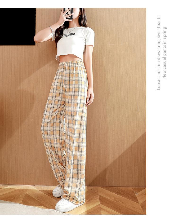 Product Introduction of Quần Kẻ Sọc, Quần Nữ Mùa Hè, Mỏng, Cạp Cao, Dáng Rộng Thẳng, Thường Ngày, Dáng Ôm, Ống Rộng, Hàng Mới Về 2024 22