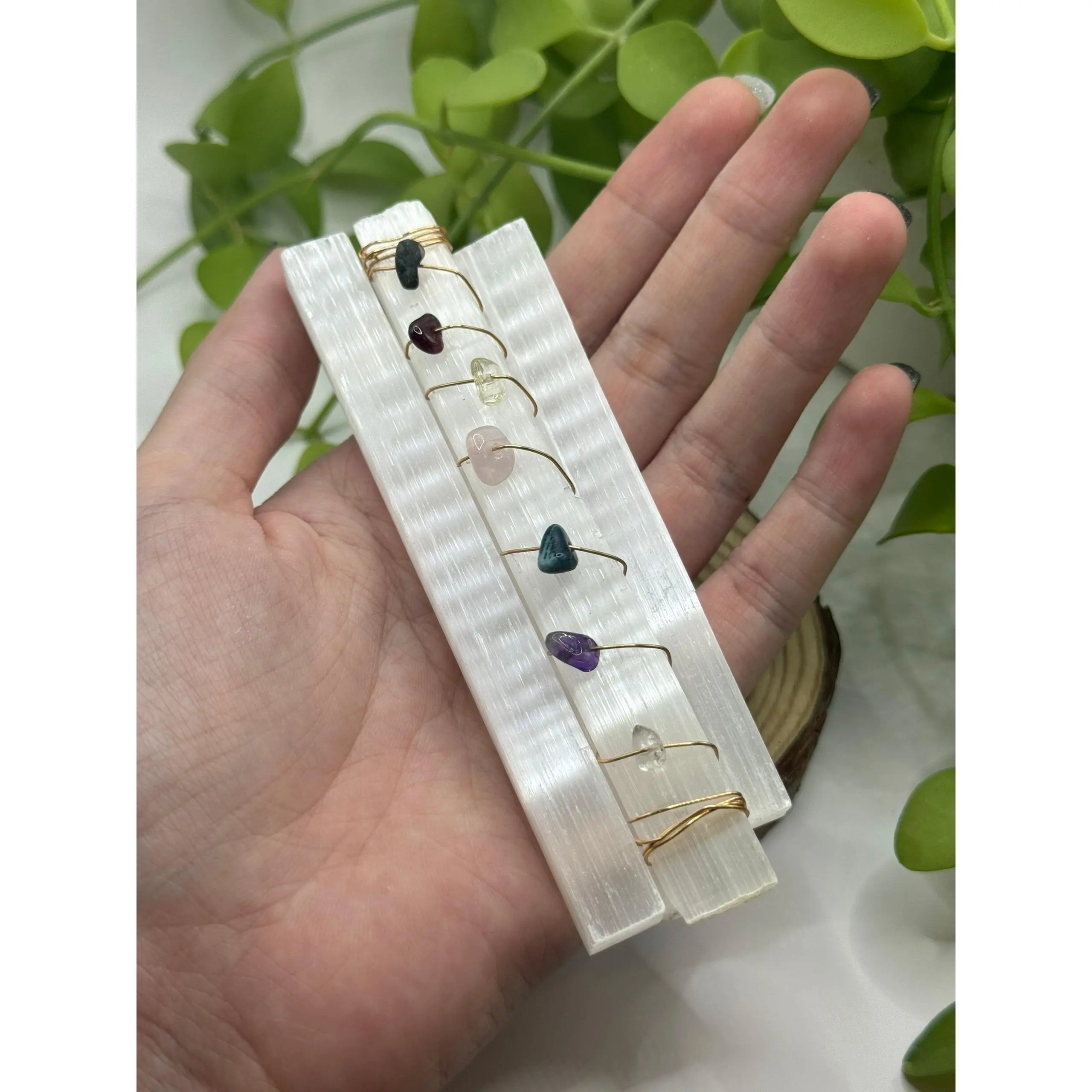 Thanh Selenite Satin Spar thanh tẩy đá 9 - 15 cm