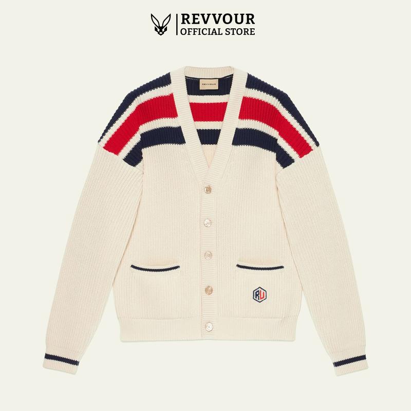  Áo Cardigan len RvR Lucy Cream Navy Menswear áo cardigan  rvr 