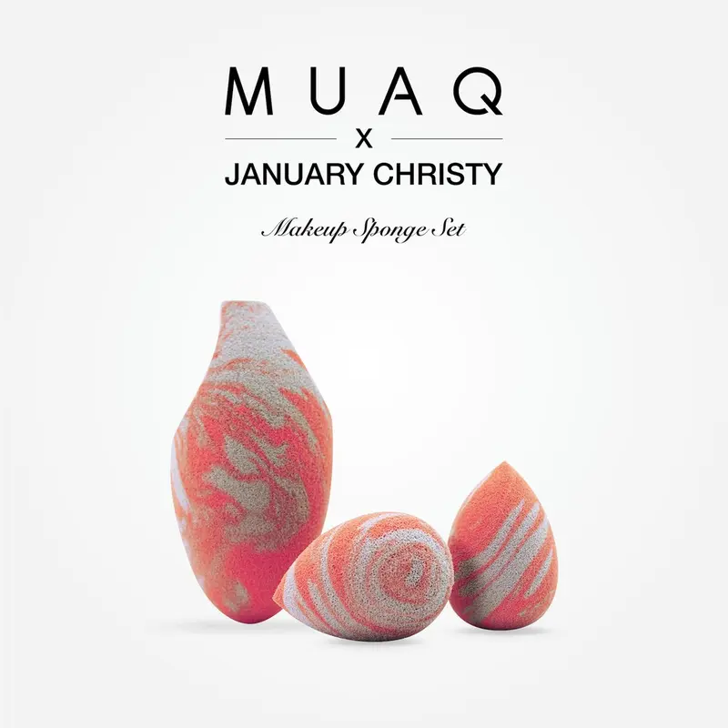 MUAQ X JANUARY CHRISTY MAKEUP SPONGE SET Blender 1