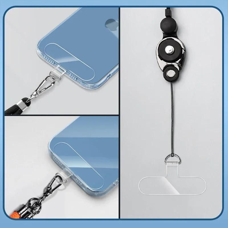 Dây Đeo Buộc Điện Thoại Di Động Tpu Thông Dụng Chống Thất Lạc, Có Nắp Gasket Thẻ, Dây Treo Điện Thoại Có Thể Tháo Rời Đệm Buộc Dán, Làm Bằng Nylon Phone 5
