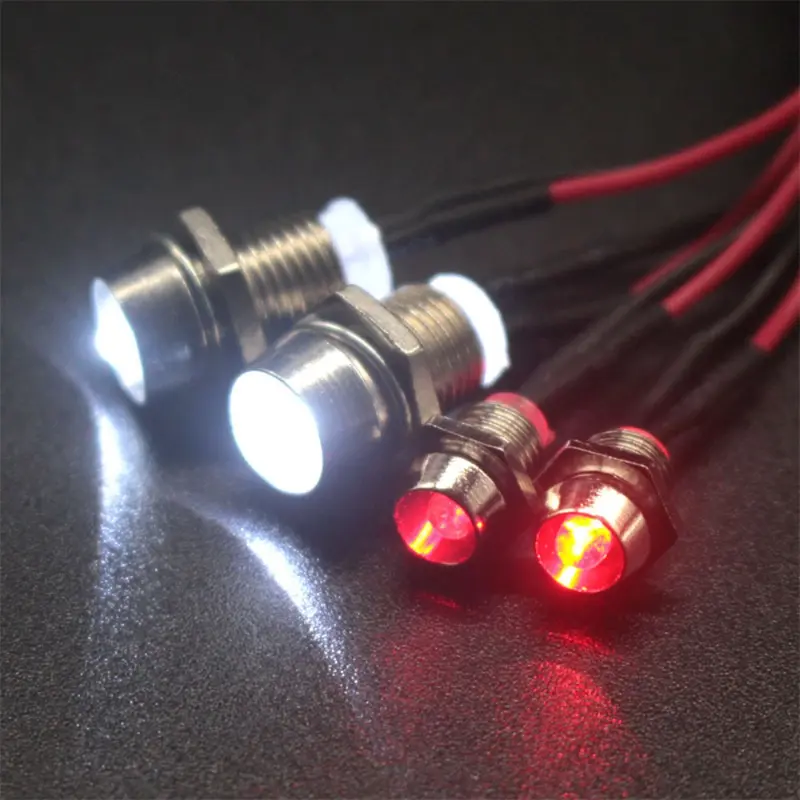 Bộ đèn LED RC, Mới, dành cho bánh xích 1 / 8 1 / 10 1 / 12, Đèn pha dễ lắp đặt, Thích hợp cho ô tô trôi dạt, đèn pha xe tải RC, cho HSP, HPI, MN99, MN90, Wltoys 8