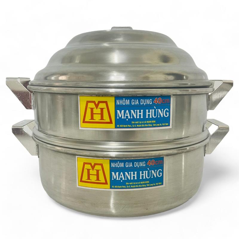 Nồi Hấp 2 Tầng Cao Cấp Mạnh Hùng Size 38cm 40cm 42cm - Xửng Hấp 38cm 40cm 42cm Nồi Hấp nồi hấp nồi hông