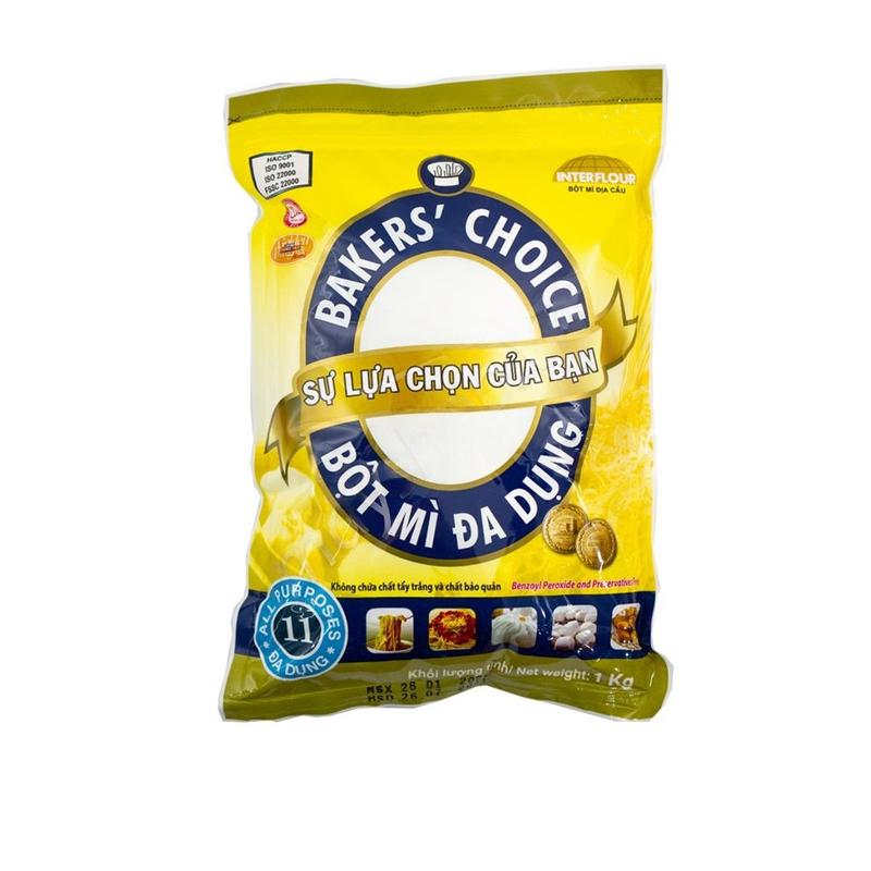  Bột mì Baker’s choice 11 Bột mì đa dụng  1kg  