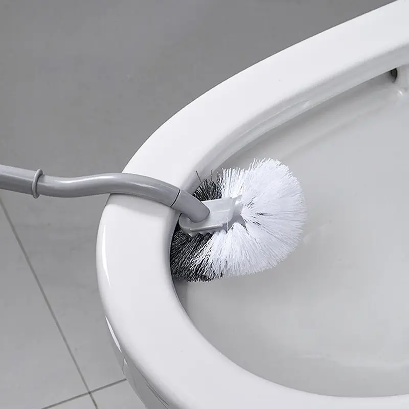 Bàn Chải Nhà Vệ Sinh, Hình Chữ S, Treo Tường, Bàn Chải Làm Sạch, Cán Dài, Lông Mềm, Thích Hợp Để Làm Sạch Nhà Vệ Sinh, Dụng Cụ Phòng Tắm 6