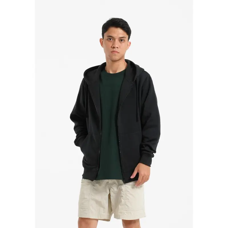 Greenlight Men's Jacket Zipper Hoodie Sweatshirt Regular Fit Fleece Logo Script Carter H051224BMC 0