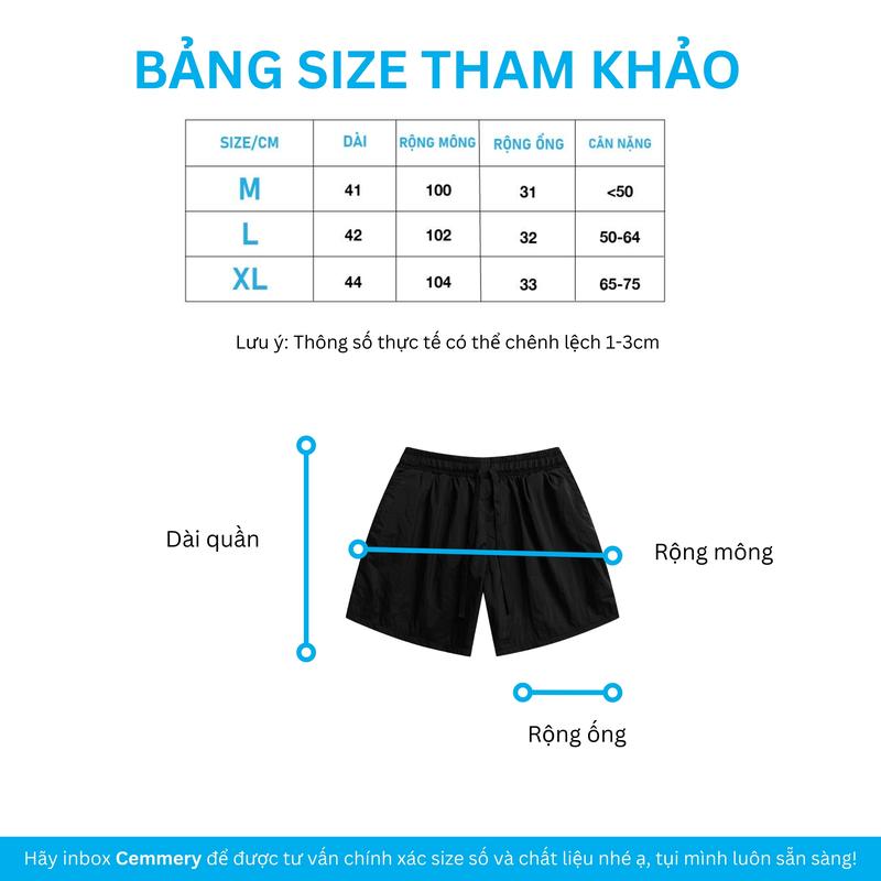 Product Introduction of Quần Short Dù CEMMERY Local Brand POLY SHORT Unisex Nam Nữ 3 MÀU 6