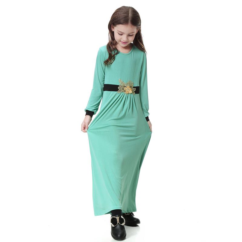 Product Introduction of 4-16 years old Muslim Girl Skirt Set Muslim Girl Long Dress Set Muslim Girl Clothing Girl Batman Skirt Set Children's Clothing South East Asia Girl Long Dress Dress 13