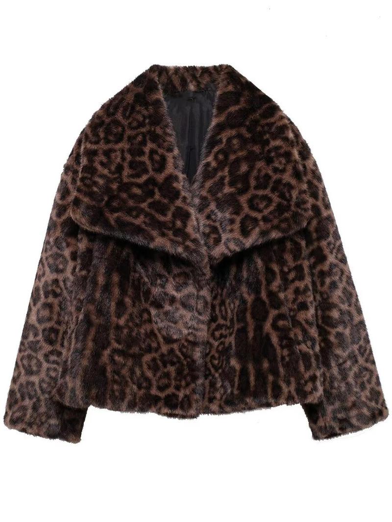 Product Introduction of Women's Solid Color Faux Fur Luxury Jacket, Priscilla Fur Coat, Casual Warmth Long Sleeve Collared Fuzzy Coat for Fall & Winter, Women's Clothing for Daily Wear Outerwear Womenswear Tops 13
