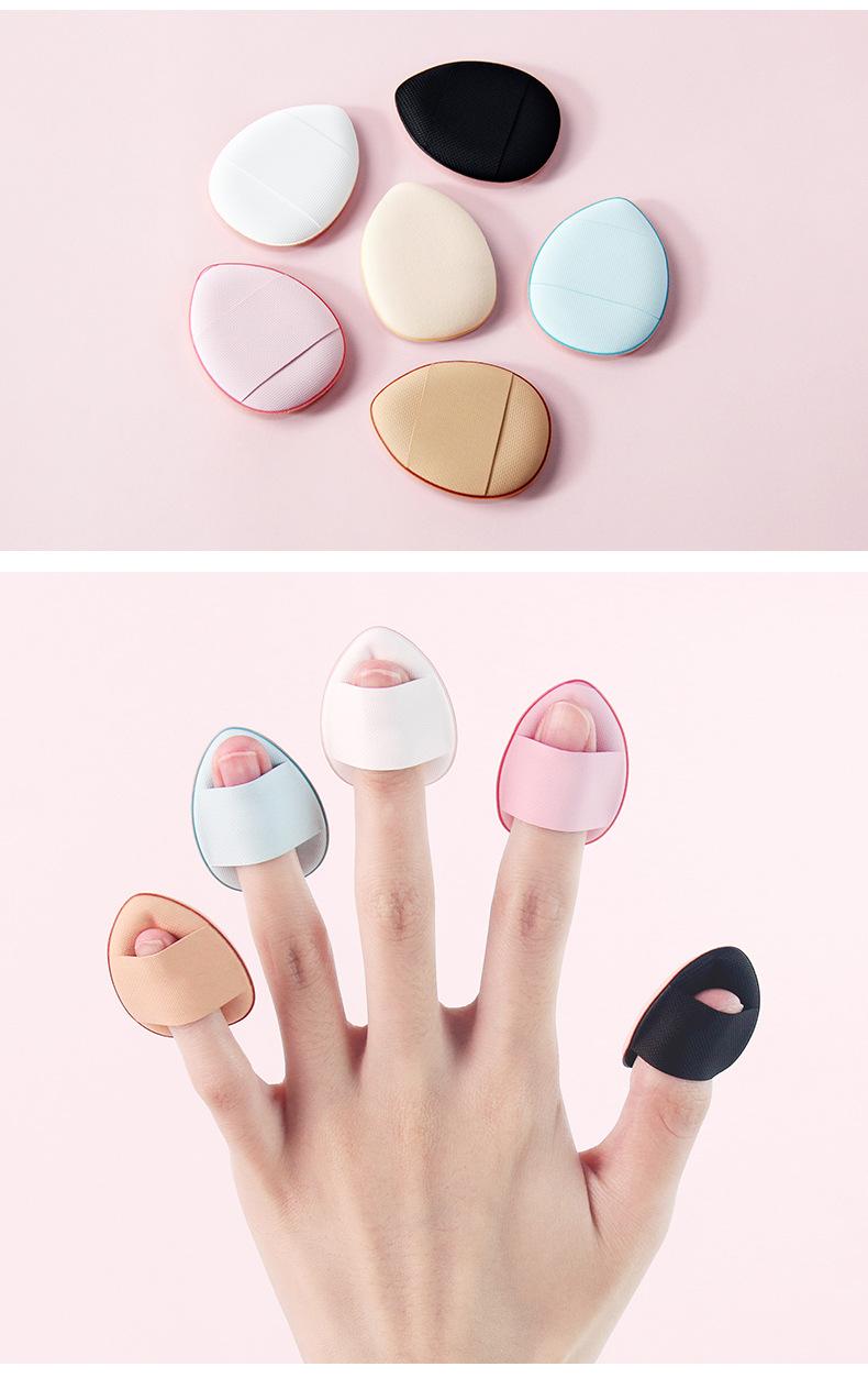 Product Introduction of mini Mini Fingertip Powder Puff Small steamed bun finger Air cushion Foundation liquid cake makeup for face small makeup egg 22