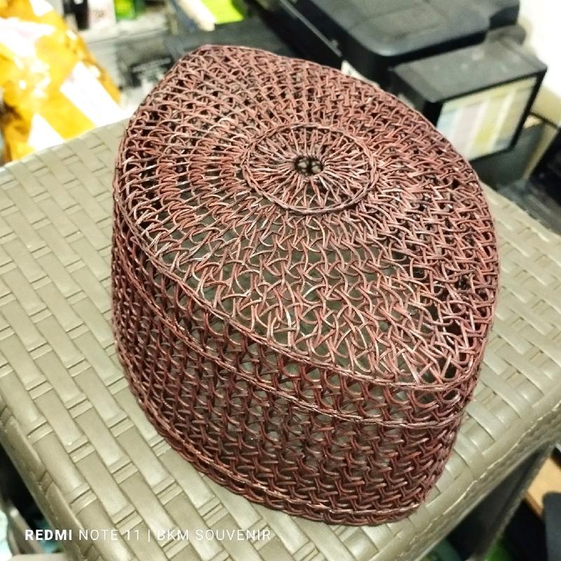 Uwar PECI ROTAN COKLAT UWAR - KOPIAH ROTAN KHAS KALIMANTAN - Shop | Tokopedia