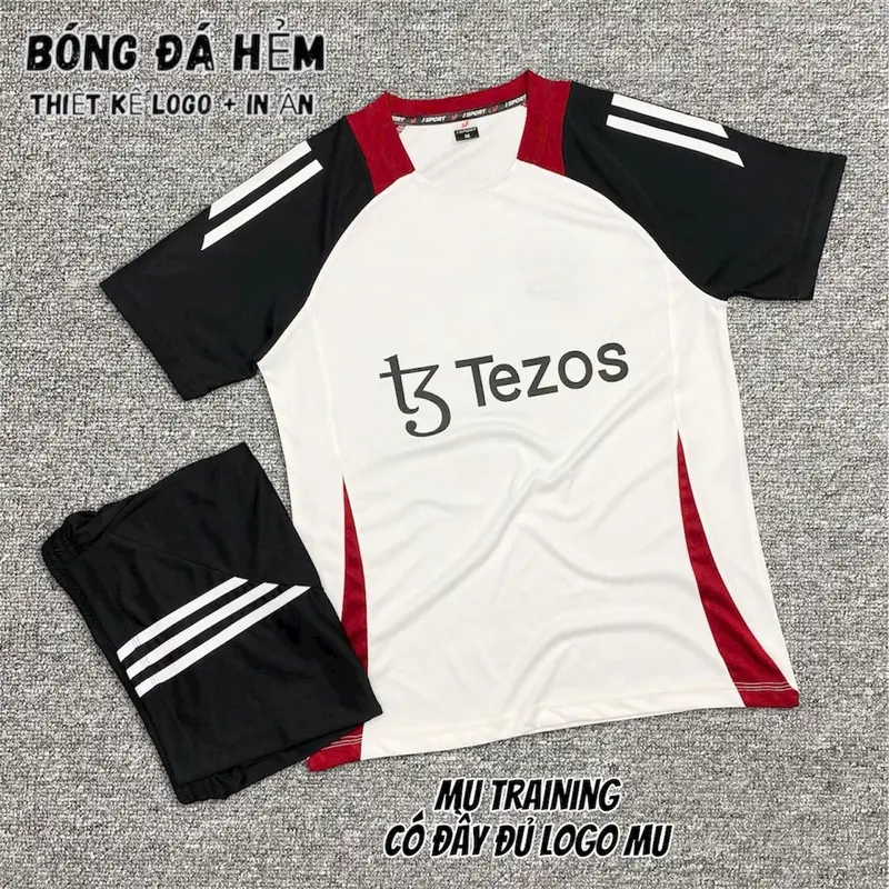 Bộ quần áo bóng đá Mu trắng tập thun lạnh JP Nam Nữ Sport, đồ đá banh Mu traiing 0