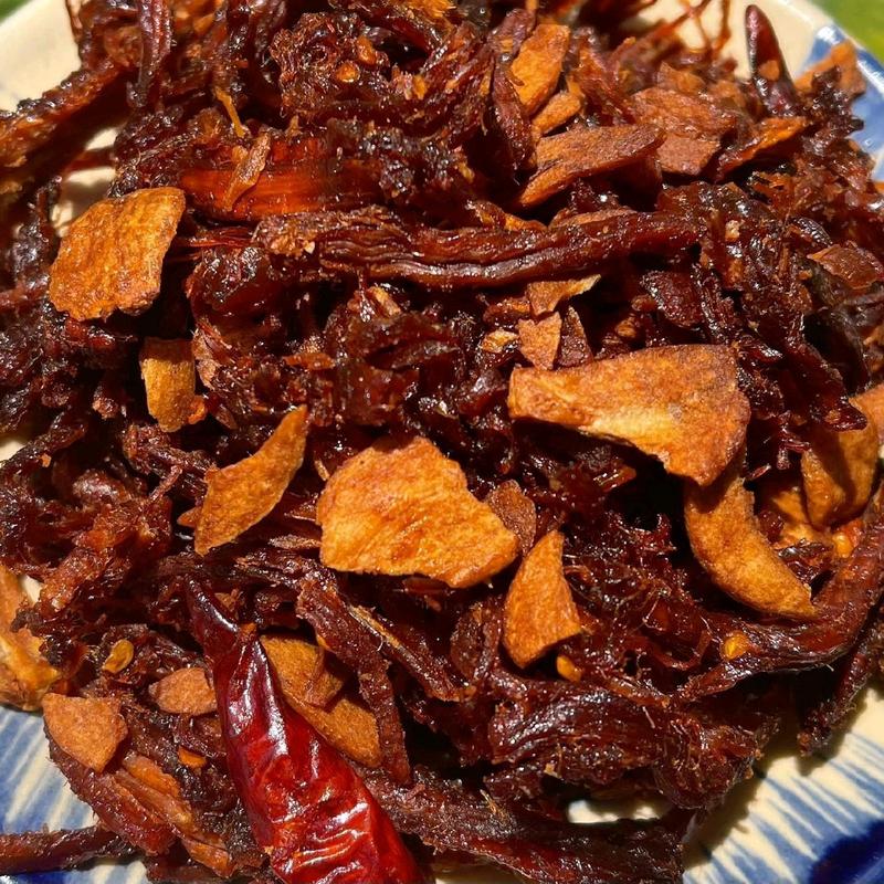 TẶNG TỎI SẤY GIÒN Thịt Sấy Khô Cháy Tỏi Hương Vị Heo - Thơm Ngon Đậm Đà - Đã Đạt Chuẩn VSATTP