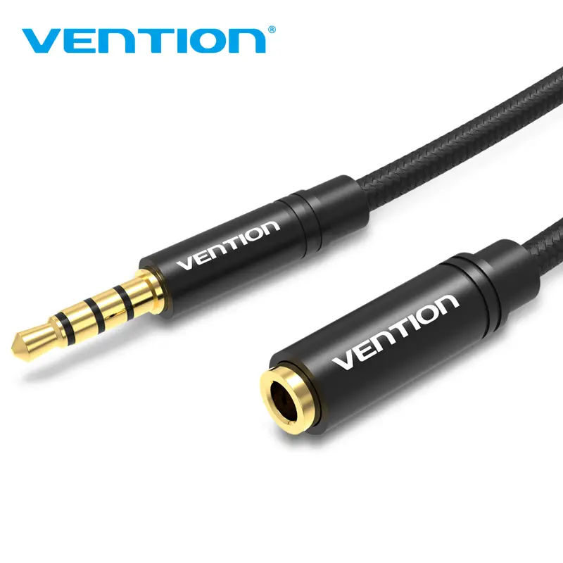 Vention Kabel Extension Aux Audio & Mic 3.5mm Male to Female 1.5M 0