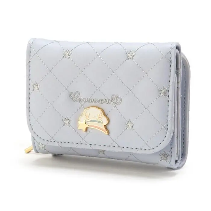 [BHITS1050] Dompet Lipat Premium Resleting Sanrio Melody Cinnamoroll Pompompurin Kuromi| Dompet Lipat Tiga Klip Trifold PU Leather Logo Metal Sanrio 8