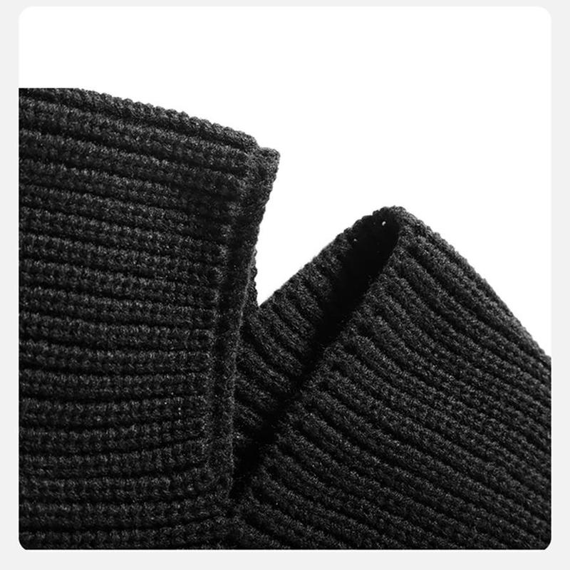 Product Introduction of 2 In 1 Unisex Winter Warm Knit Beanie Hat, 1 Count Outdoor Cycling Casual Windproof Mask For Men & Women, Multifunctional Beanie Hat For Outdoor Cycling Skiing 6