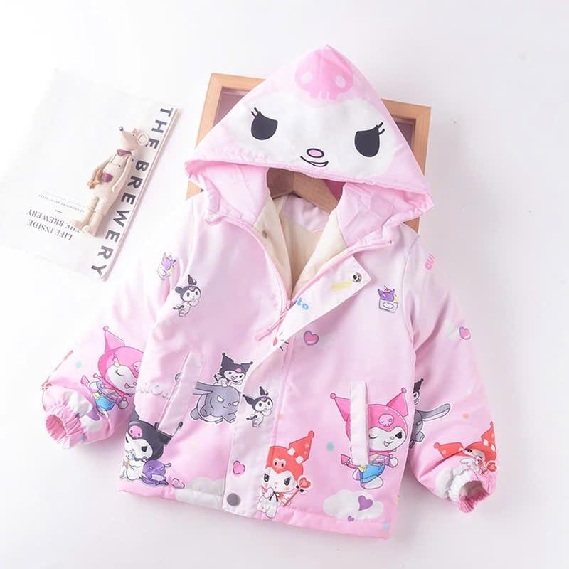 Áo phao lót nỉ Kurumi, áo khoác trẻ em cho bé trai bé gái cao cấp mặc mùa đông siêu ấm cho bé từ 9kg đến 38kg