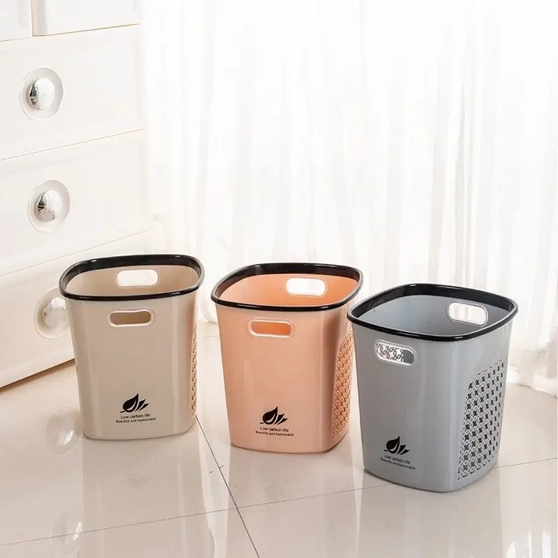 (FX 76 Sọt Rác Nhựa Văn Phòng Không Nắp - CÓ KHÓA GÀI TÚI NILONG TIỆN LỢI Thùng Rác 8