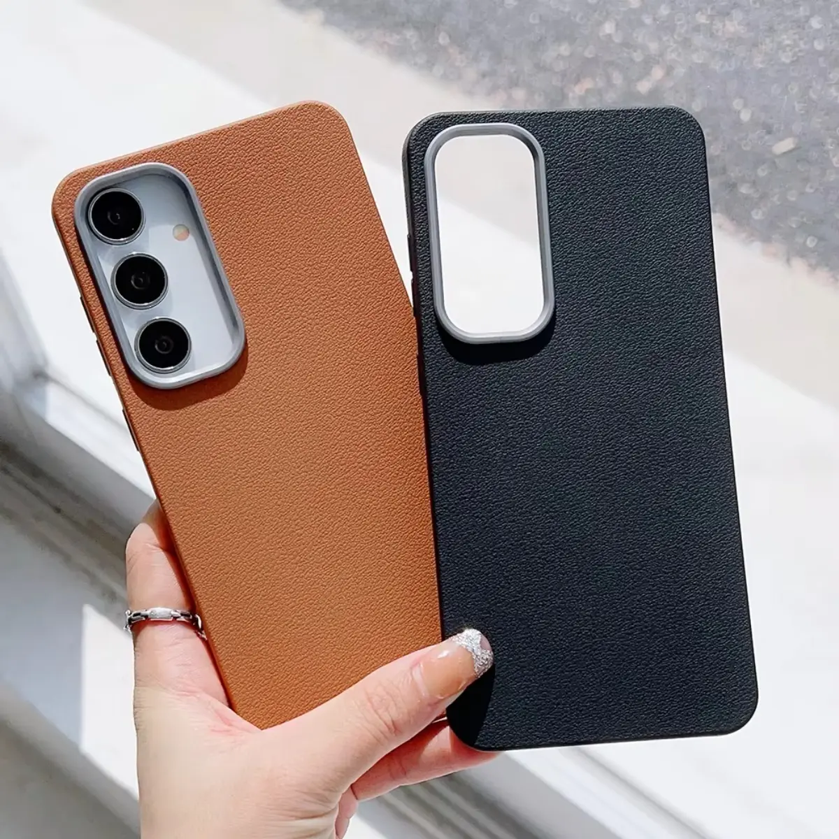 Matte Leather Phone Case for Samsung A16 A06 A55 A05S A35 A05 A12 A13 A15 A30S A50S A50 A14 A54 S23 S24 FE Ultra Luxury Shockproof Soft Cover