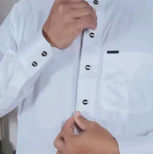 GAMIS SUNNAH, JUBAH AL-HARAMAIN ORIGINAL PREMIUM POLIESTER KOREA. MANSET KANCING PREMIUM