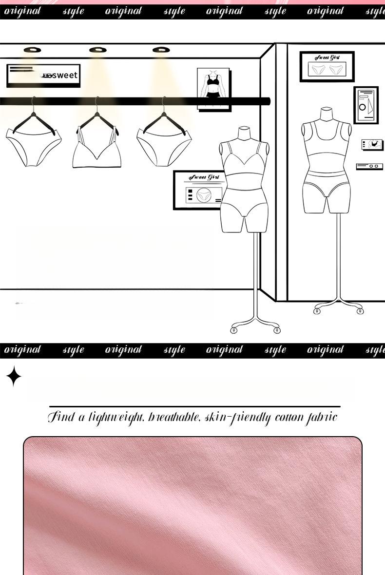 Product Introduction of Hi Mia's Shop | Kooky Sweetheart ~ Dopamine Women's Pure Desire Lace-up Underwear Women's Cotton Crotch Breathable Sexy 2024 New 3
