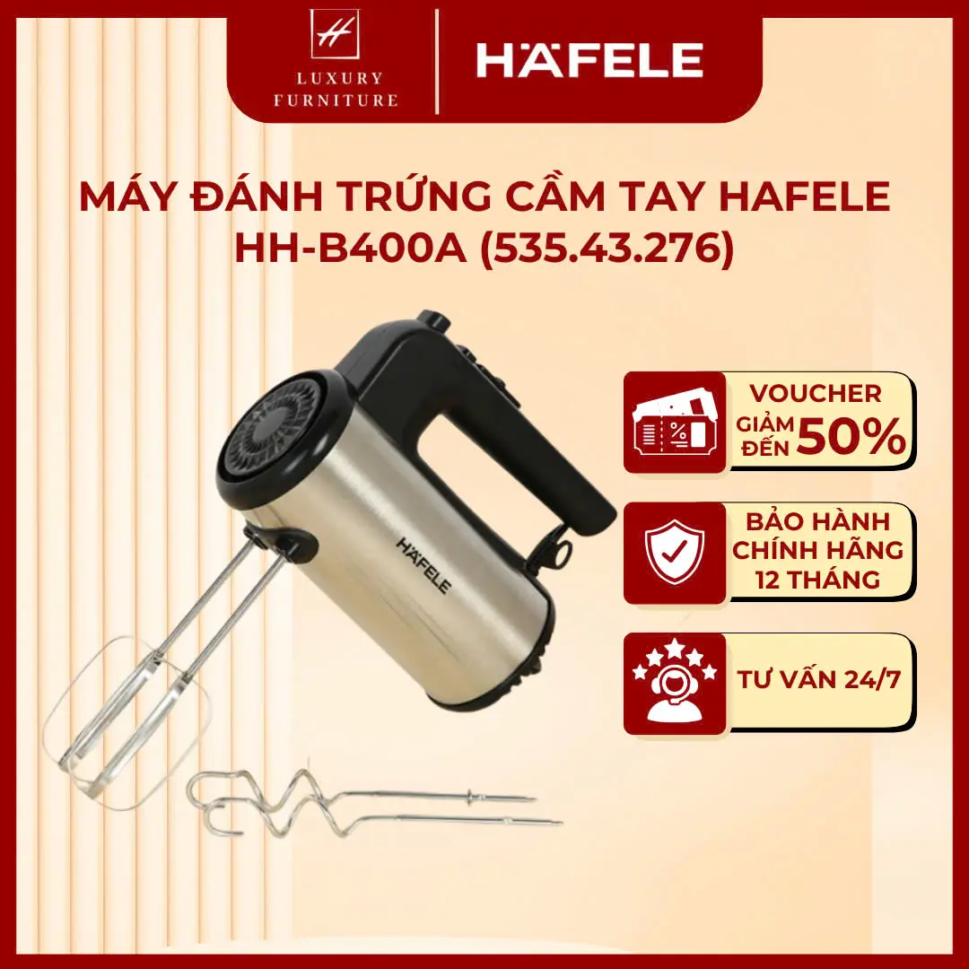 Máy đánh trứng cầm tay Hafele HH-B400A (535.43.276) Máy Đánh Bọt