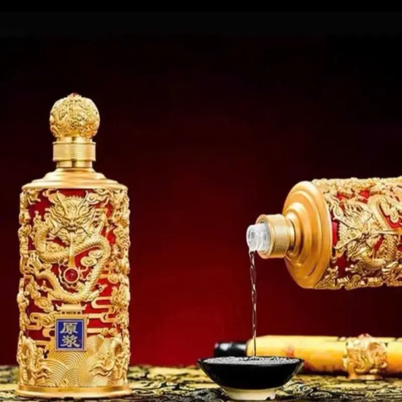 Bình Đựng Đựng Rượu Đế Vương Khảm Rồng, Thể tích : 1lít. 6