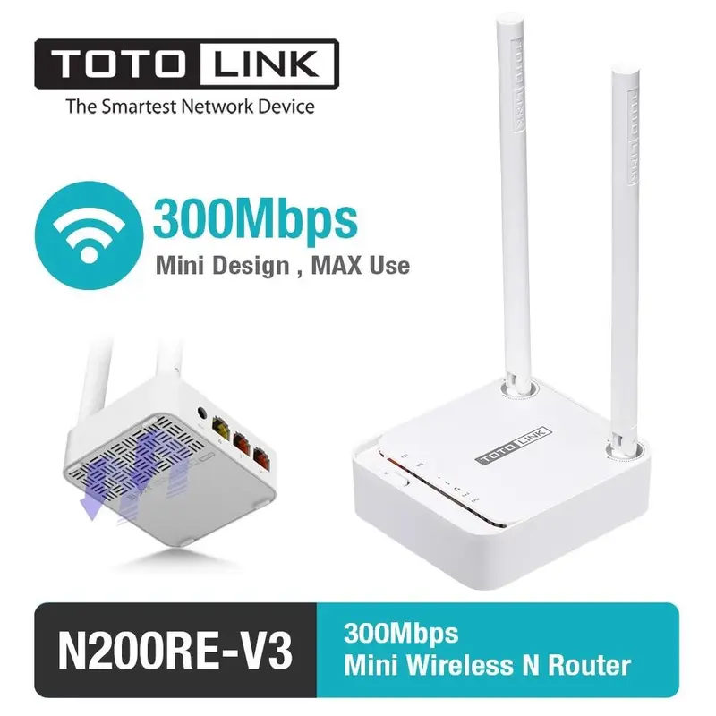 Phát sóng wifi Totolink N200RE  Wi-Fi chuẩn N 300Mbps 1