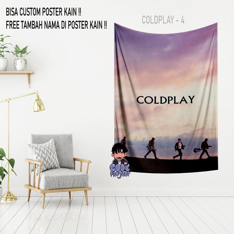 Product Introduction of COLDPLAY - poster kain coldplay - hiasan dinding - dekorasi dinding kamar coldplay - aksesoris dinding kamar - hiasan coldplay - Ukuran 90x140cm 16
