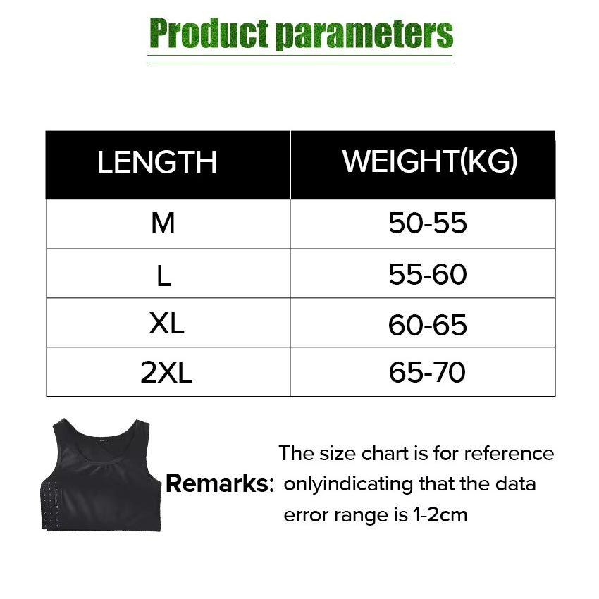 Breast Binder Perata Dada Chest Binder Unisex Model Kancing Tengah Ukuran M-XXL / Breast Binder Murah Half for Tomboy / Korset dada / Sport Bra / perata dada tomboy