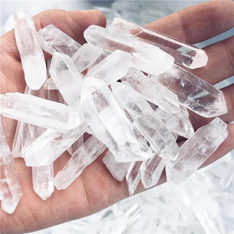 Product Introduction of Natural Polished Clear Quartz Crystal Points Column Reiki Healing Wand Energy Stone Raw Stone Mineral Stone Specimen Home DecoraDecorCostumeJewelry & Accessories 4