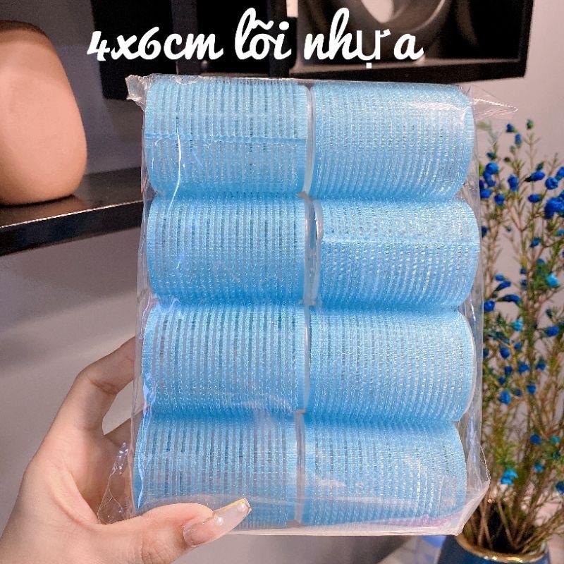 Set 8 lô uốn tóc, cuốn tóc tự dính tạo kiểu mái cúp, mái bay