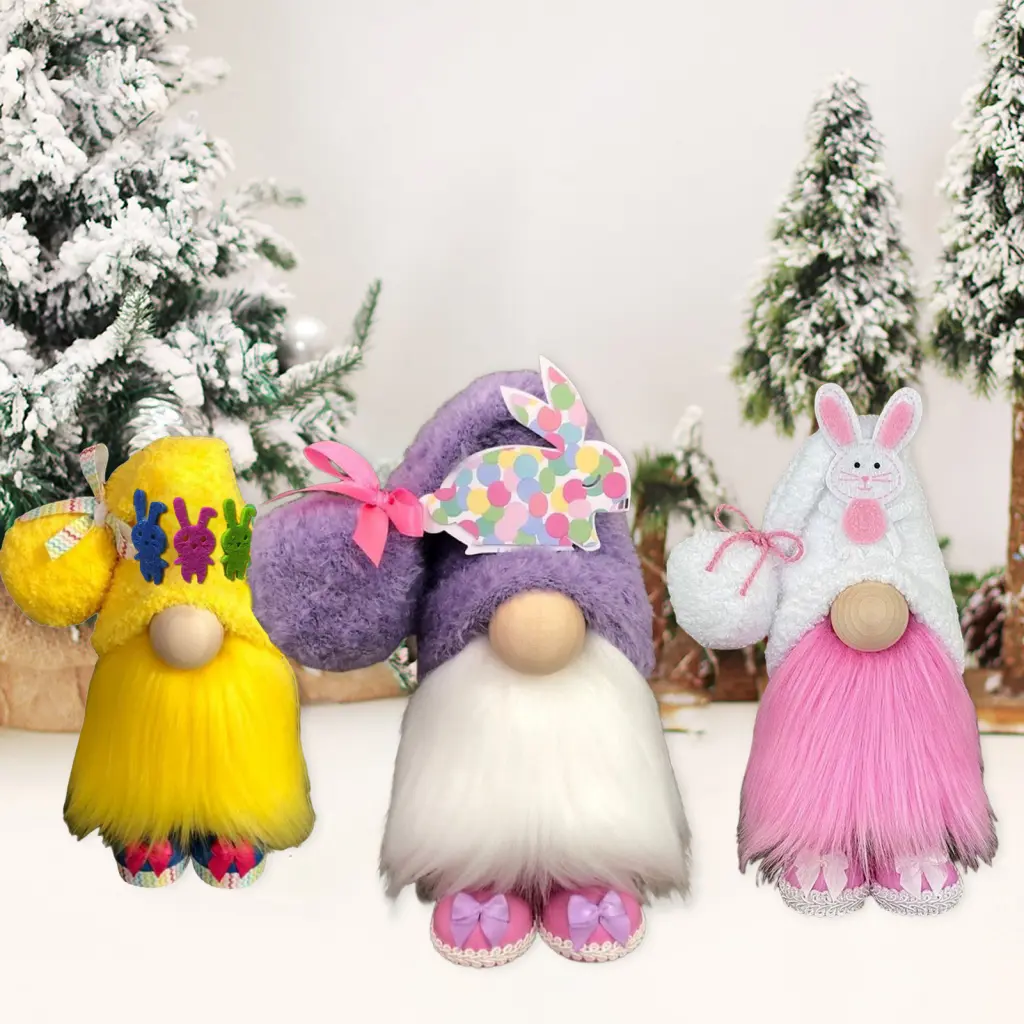 Rosduaeh-Búp Bê Gnome Có Thể Giặt Được, Đồ Dùng Gia Đình, Thỏ Phục Sinh, Đồ Chơi Nhồi Bông, Đạo Cụ Chụp Ảnh Tiệc Phục Sinh, Siêu Mềm