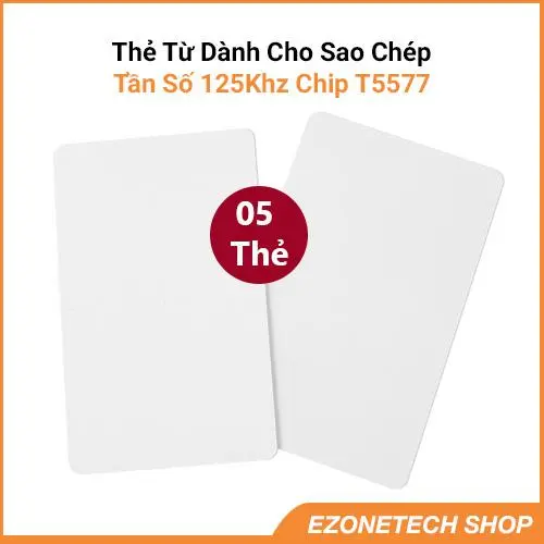 Thẻ Từ RFID Tần Số 125Khz Chip T5577 Dành Cho Sao Chép Loại Mỏng