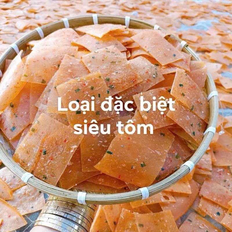 Combo 2 hộp bánh phồng 48% tôm Cà mau. Mỗi hộp 500gram 1