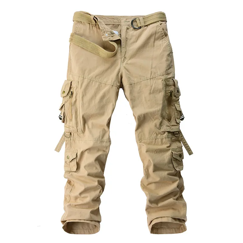 Men's Casual Pants Spring Autumn Outdoor Men's Long Pants Sports Pants Export Men's Pants Multi-pocket Pure Cotton Cargo Pants 0