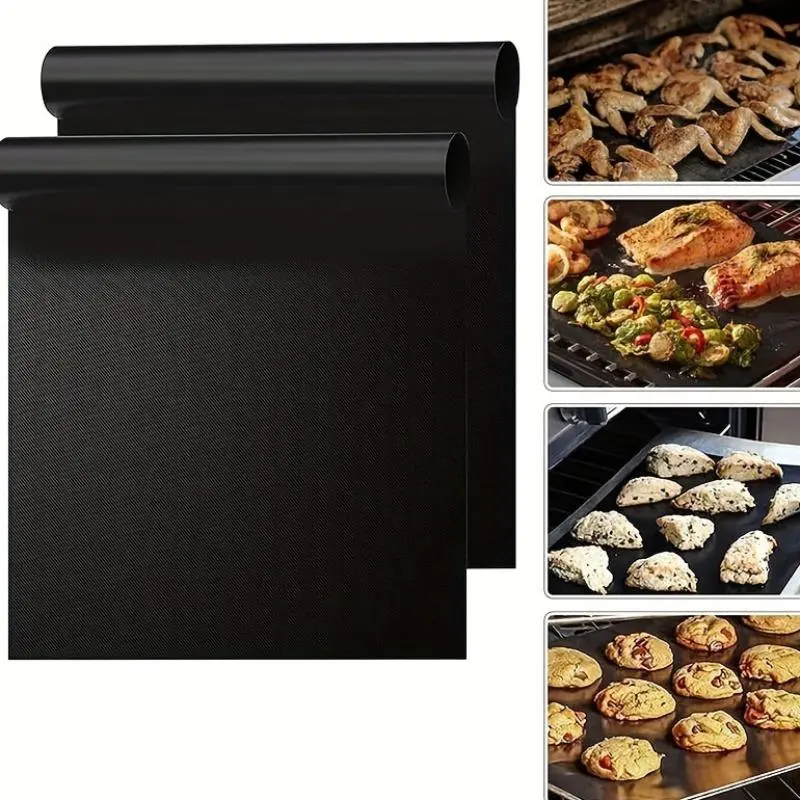 Reusable Non-stick Baking Mat, 8 Counts/set Durable Baking Mat, Baking Sheet Liner, Baking Mat for Oven, Gas Oven, Kitchen Baking Supplies 7