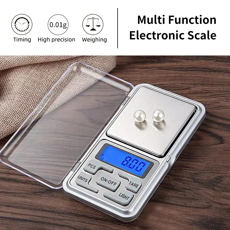Cân Tiểu Ly Điện Tử Làm Bánh Mini Chính Xác Cao Định Lượng 200g/500g Màn Hình Lcd Đẹp Mắt Dùng Để Cân Trang Sức Sử Dụng Tiện Lợi 1