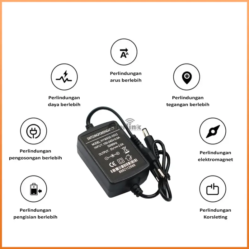 Power Adaptor Supply 5V 2A Part Media Converter HTB 3100 Adaptor Baik Computer Charger 5
