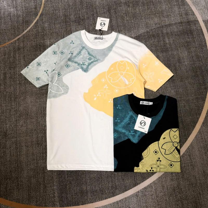 Áo tici Đôi Nam Nữ tay ngắn phối caro sọc vai chữ phối tay Áo đep Vải Dày Dặn Đẹp form rộng Menswear Hoodie