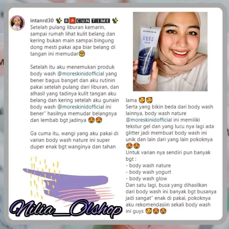 moreskin body wash sabun mandi cair moreskin nasa original 4