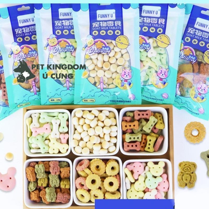  Bánh Thưởng Cho Chó Mèo Bánh Quy Sữa Gói 100g 