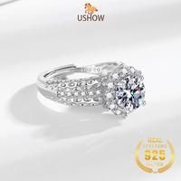 Gambar USHOW Cincin Berlian Penuh 3 Karat Zircon AAAAA Emas Putih Terlaris Untuk Wanita Tersedia Grosir - Platinum, Dapat disesuaikan dari USHOW Kab. Gresik 5 Tokopedia
