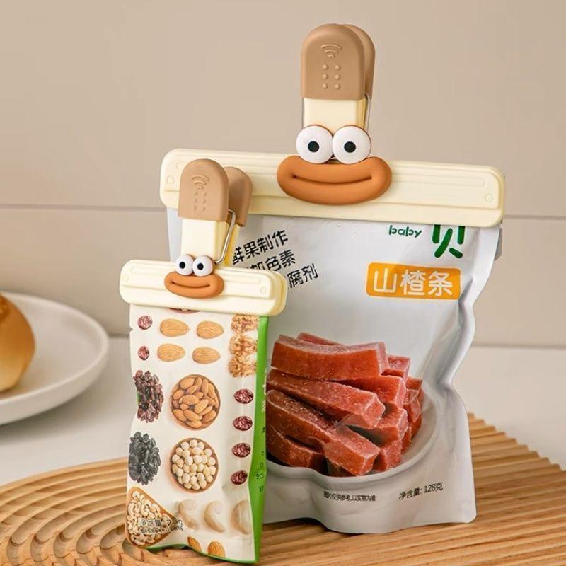 Klip Pengedap, Reka Bentuk Comel dan Universal, Kuat untuk Makanan, Sesuai untuk Kerepek, Kekal Kering, Sesuai untuk Susu dan Makanan Ringan, Saiz Besar, Dikumpul oleh 10,000 Orang 3