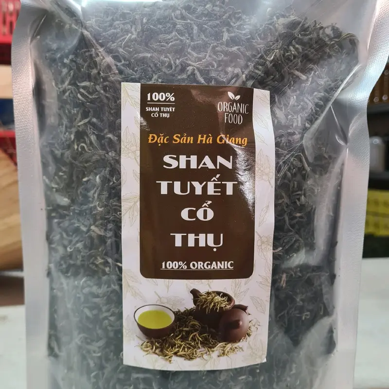 Trà Shan Tuyết cổ thụ Tây Côn Lĩnh Hà Giang 1 tôm 2 lá túi 500gr Nước Trà Tea box Chè 5