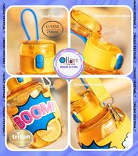 Gambar Botol Minum BOOM U-1352 With Tali Panjang & Sedotan 750 ML - Pink dari Ollahomeliving Kota Bogor 2 Tokopedia